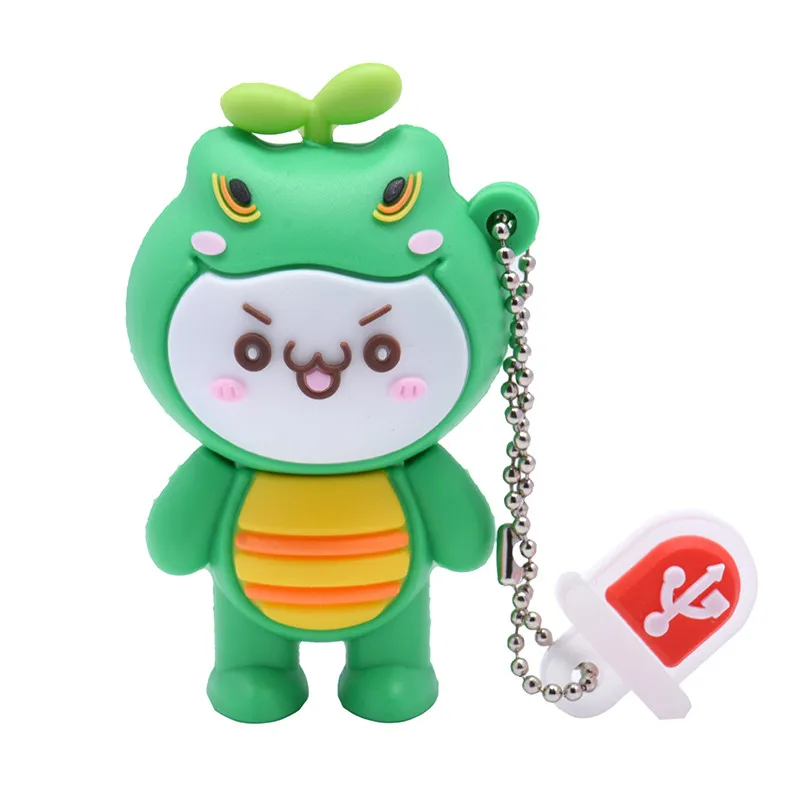 D JASTER модный креативный u-диск из силикагеля, серия Mini Tiger, USB 2,0, 4 Гб, 128 ГБ, 16 ГБ, 32 ГБ, 64 ГБ, USB флеш-накопитель - Цвет: D