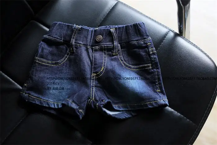 Лето симпатичные шорты для девочек кружевные брюки повседневные джинсовые короткие брюки штаны джинсовые шорты для девочек для 3–8 лет прямые поставки - Цвет: blue