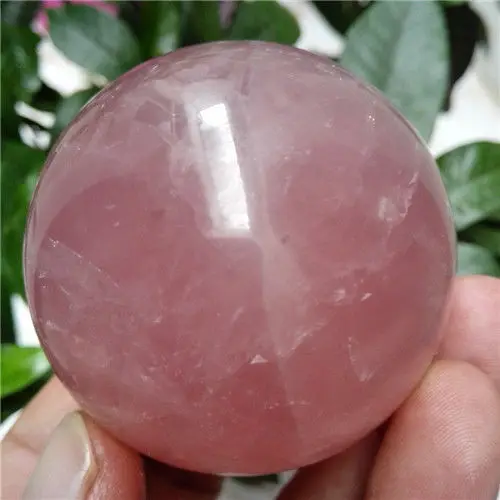 

WW 06226 Natural Raw Pink Rose Quartz Crystal Ball specimens -heart Chakra