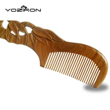 Yoziron Лидер продаж сандал гребень бамбук резьба красивые резные гребень для волос 18.5*5*1 Размер Парикмахерские giftsy021