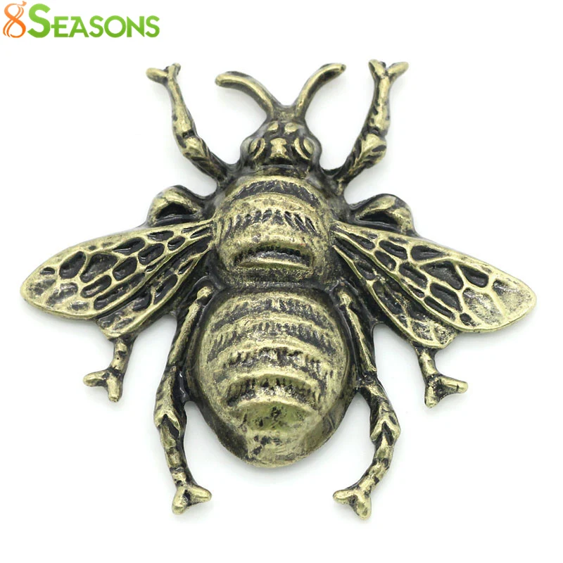 8seasons фурнитура для украшений Bee античная бронза 4x3 7 см 5 шт. (B25836) | Украшения и
