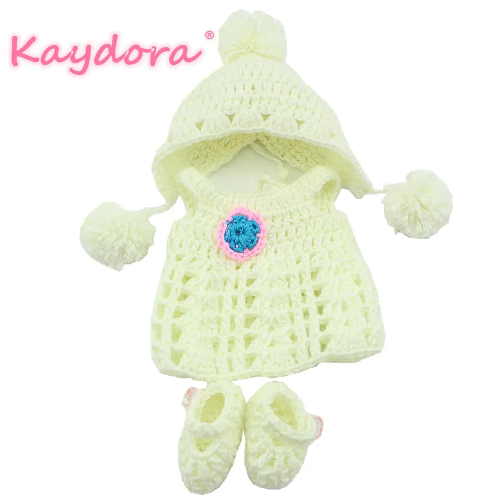 

KAYDORA 10 inch Reborn Baby Doll Clothes Warm Winter White Clothes lol Baby Doll Accessories Play Toys DIY Fashion Collection