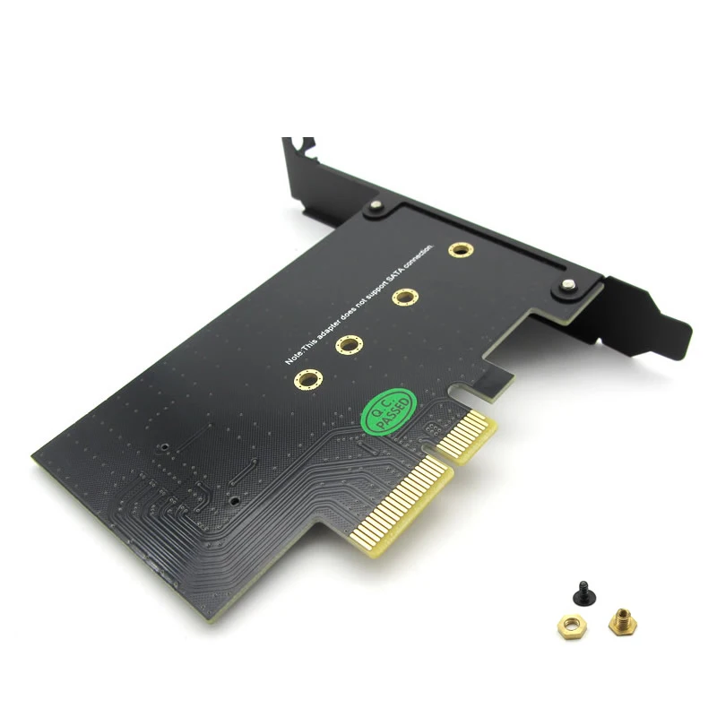 M.2 NGFF SSD M clave NVME PCIe x4 añadir adaptador de tarjeta w/-Soporte de perfil-apoya m.2 PCIe 2230 2242 y 2260 y 2280