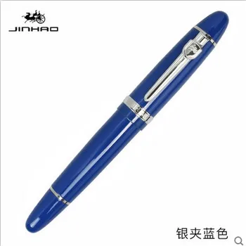 

Fountain Pen Jinhao 159 blue Bright with Silver Broad Nib