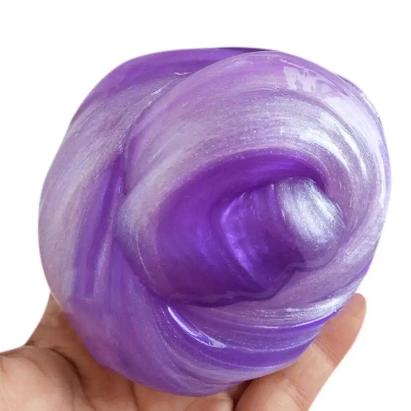 Красивые Цвет смешивания облако слизь Squishy Ароматические стресс дети глины игрушки t14