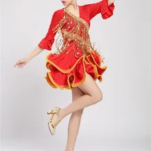 Платья для латинских танцев для взрослых, с кисточками, стиль ча/Румба/Самба/бальные/Танго, Одежда для танцев, женские танцевальные костюмы для девушек, Одежда для танцев