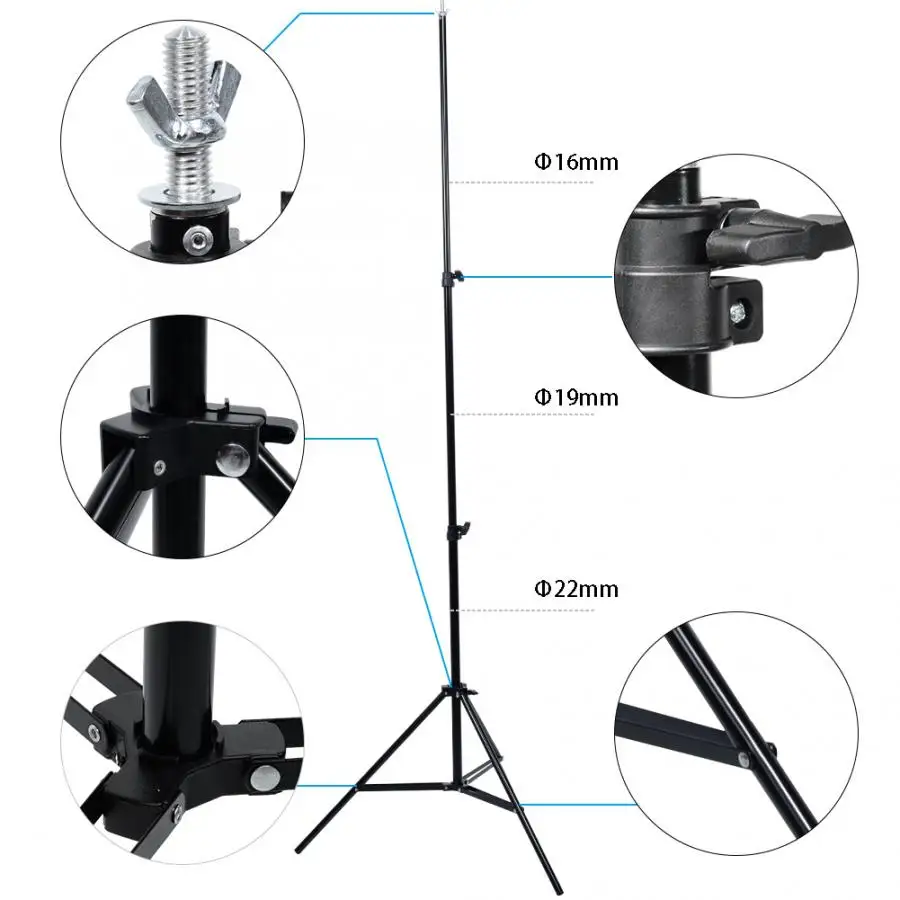 Professional Photography Kit Lighting Equipment Soft Light Umbrella Softbox Bulb Holder Light Bulbs Backdrops Photo Studio Kits