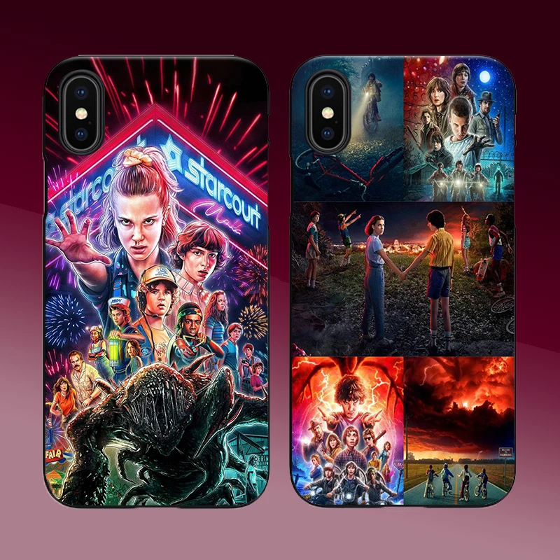 

Stranger Things season 3 coque For iphone 7 luxury brand designer soft tpu phone cover for iphone 7 6 6S 8 plus X XR XS MAX case