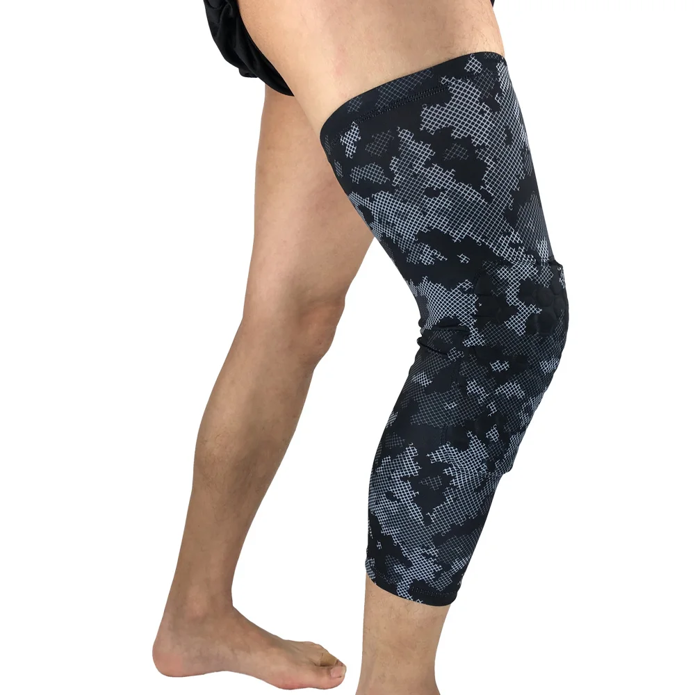 

Crashproof Basketball Kids Adult Knee Pads with Breathable Compression Pads Support Leg Knee Long Sleeve Protector Gear 1 Pcs