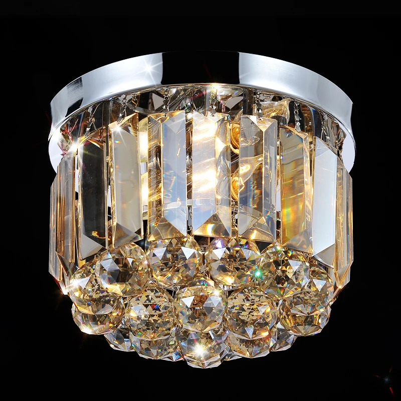 Discount  home decor modern lustre crystal chandeliers improvement indoor lighting retro round Ultrabright LE