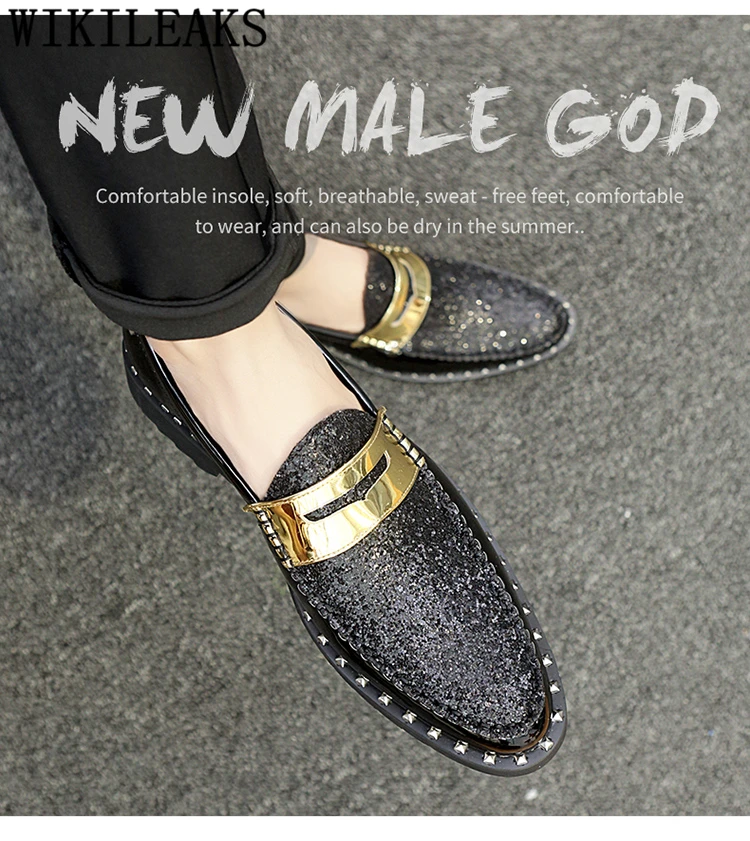 Мужская обувь с перфорацией типа «броги» заклепка стального цвета итальянский бренд Мужская Свадебная обувь бренд coiffeur Золотая Дизайнерская обувь для мужчин Классическая блестящая Мода