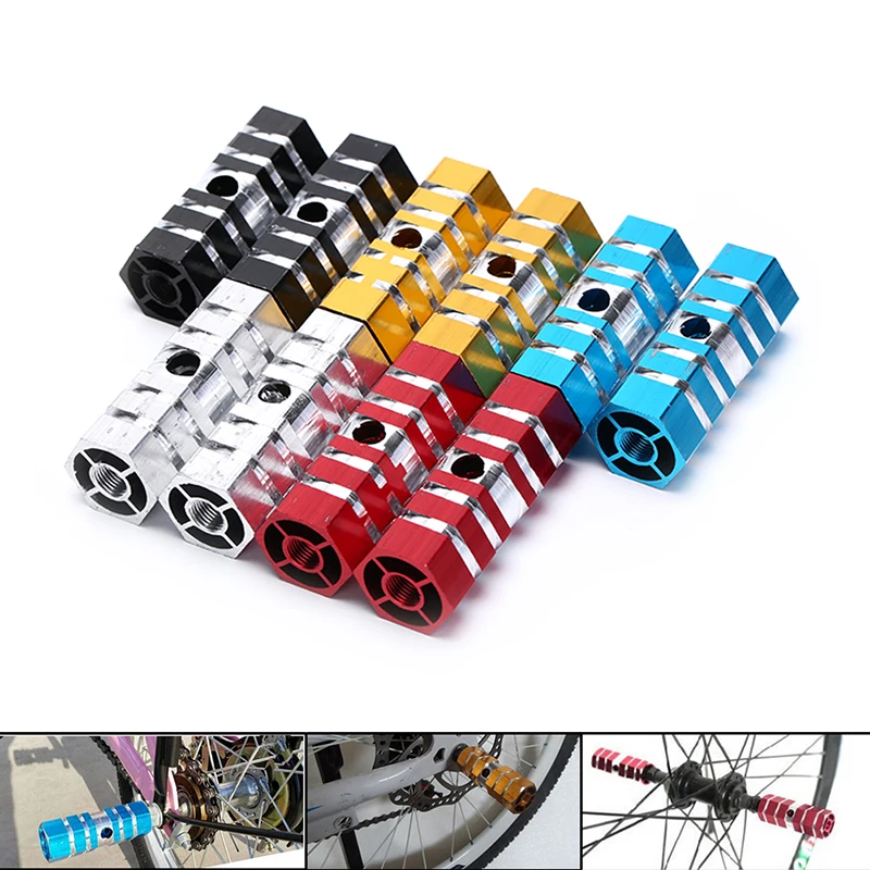 

1Pair New Arrival Six Axle Bicycle Components Parts Aluminum Alloy Pegs Cycling Bicycle Bike Rear Foot Peg Stunt
