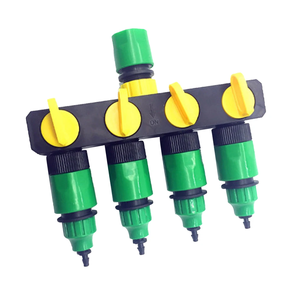 Coupling Adapter Drip Tape For Irrigation Hose Connector Connector Garden Irrigation Garden Tools 4 Way Outlets Water Drip Lock