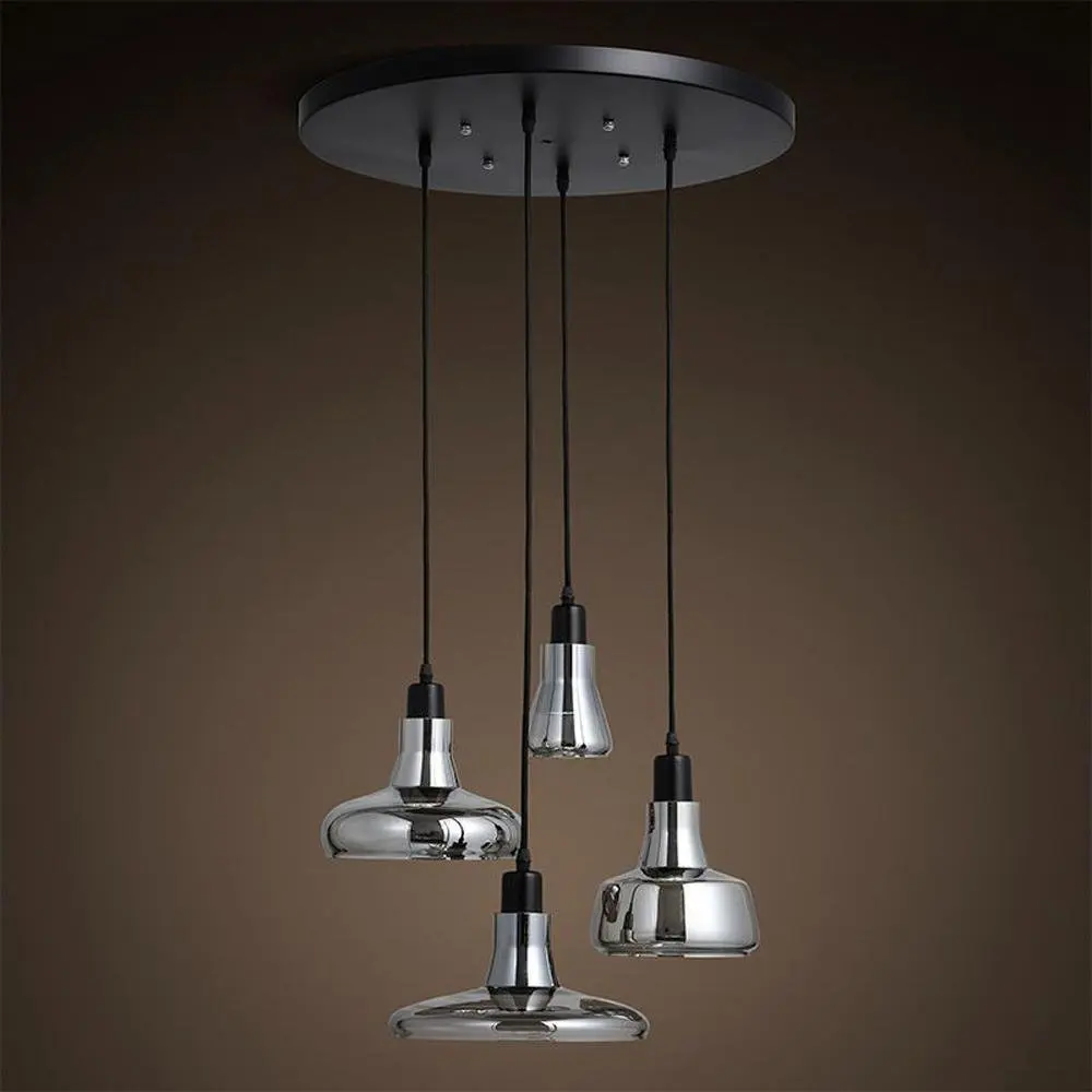 Italy Modern High Power LED Porch Glass Pendant Lights Smoke Grey Glass