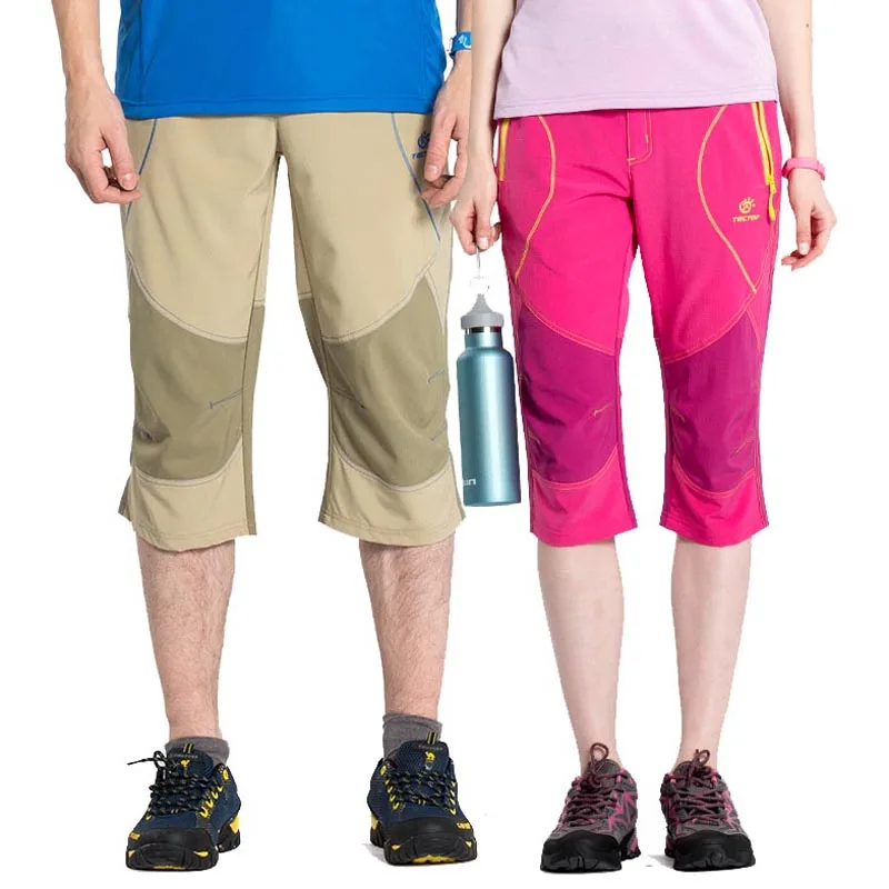 

Spring Summer Outdoor Men Women Hiking Elasticity 7 Minutes Shorts Climbing Sweat Breathable Quick-drying Trekking