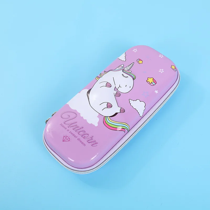 Чехол карандаш с изображением единорога Фламинго estuche escolar Kawaii чехол из
