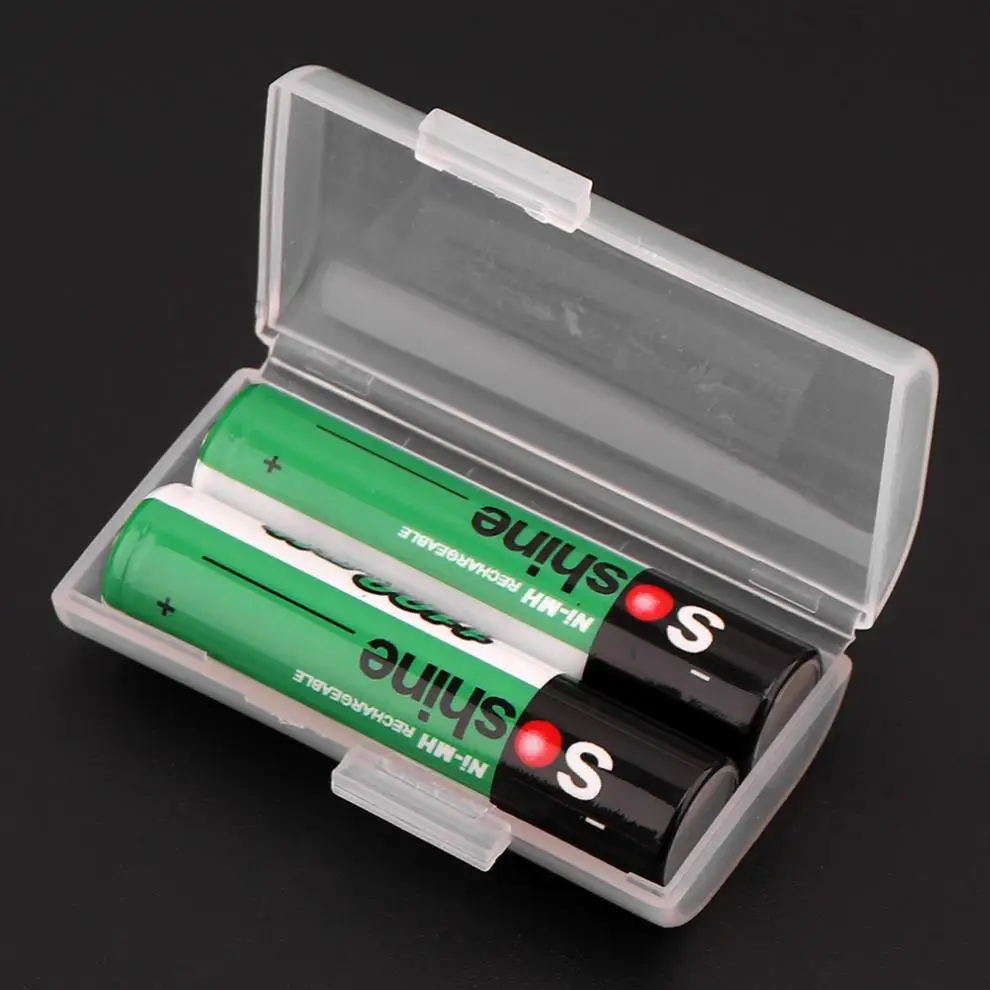 

Soshine Hard Plastic Battery Case Holder Storage Box for 2pcs/set AAA Battery