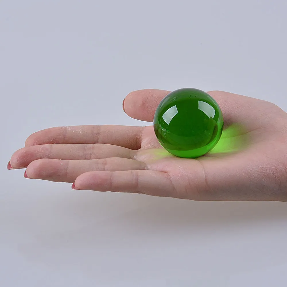40 мм для фотосъемки хрустальный шар орнамент фэншуй Глобус гадание кварцевый стеклянный шар для дома офисный, Свадебный декор Сфера - Цвет: green