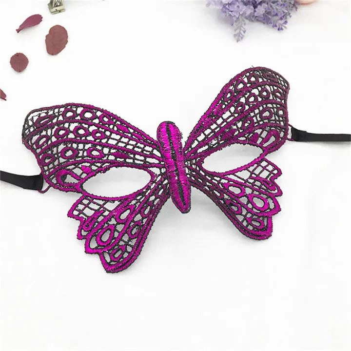 1 Lace Mask For Women Party Decorations Adult Multicolor Sexy Half Face Masks  Masquerade Halloween Mask Party Supplies