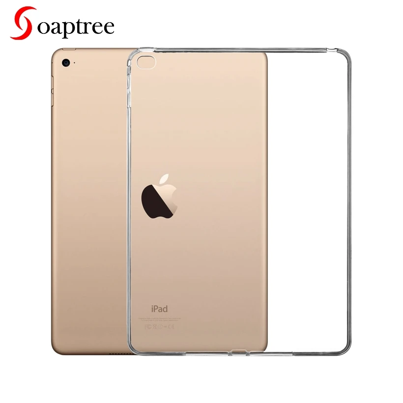 

Tablet Case For AppleiPad Air 2 Case Transparent Soft Silicone Ultra-thin Cover For iPadAir2 Cover Back Coque Fundas Housing