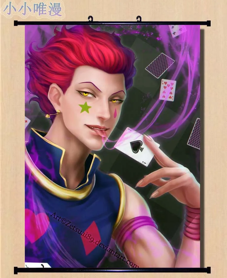 Японский Аниме Охотник х персонажи Hisoka & Illumi Zoldyck Kalluto домашний Декор стены