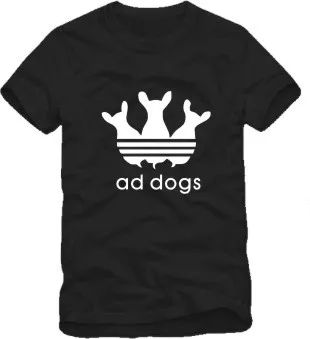 Fake designer clothes addogs short sleeve t-shirt cute ad dogs tee shirt hiphop Funny cartoon t shirt men brand tshirt usa GC167