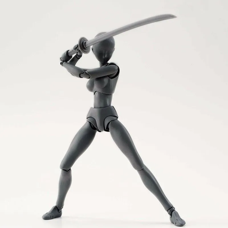 6 Types Body KUN Body Chan SHFiguarts PVC Action Figure DX SET Figma He She Solid Black Pale Orange Gray Ver In Box (8)