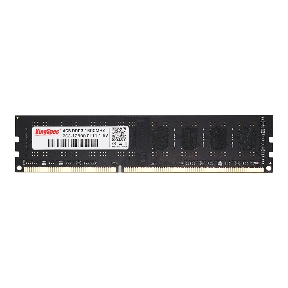 Velocidade do Elevado 240pin da Ram de Kingspec Mhz para o Desktop com Alta Memória 1600 Desempenho Ddr3 4 gb 8