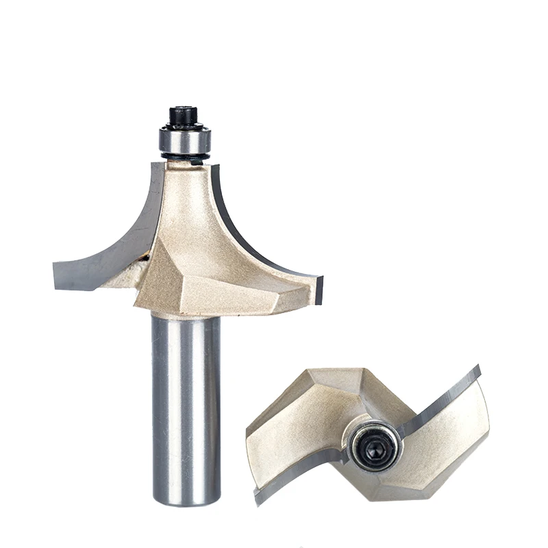 HUHAO 1pcs 1/2" Shank Beading Router Bits For Wood Tungsten Carbide