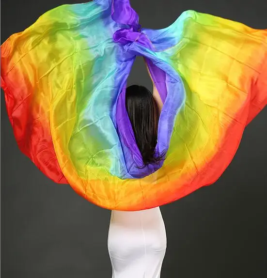Шелковая Фата для танца живота 200/250/270 см|dance silk veil|belly dance veilsilk veil |