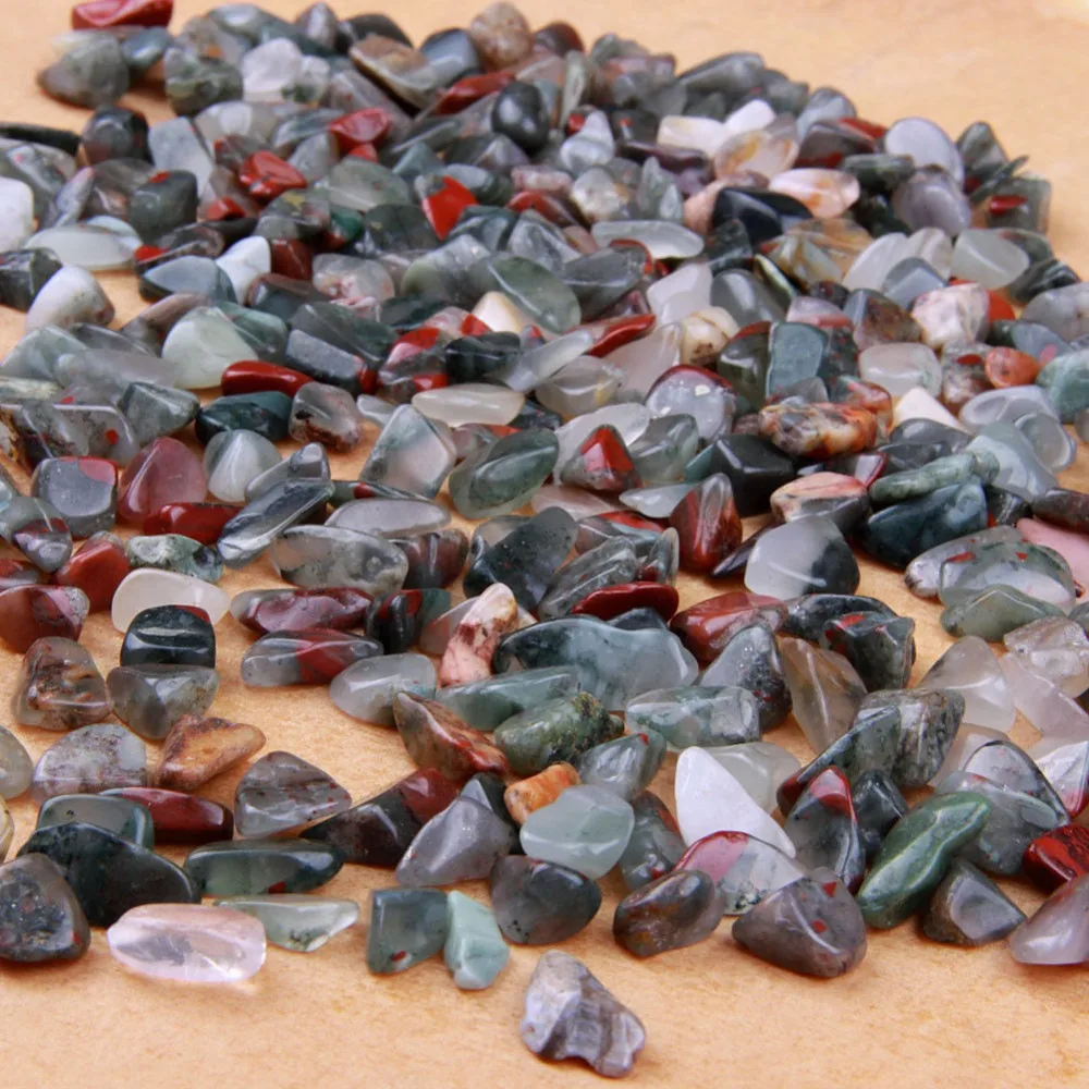 

bulk bloodstone crystals natural tumbled stones chip 50g