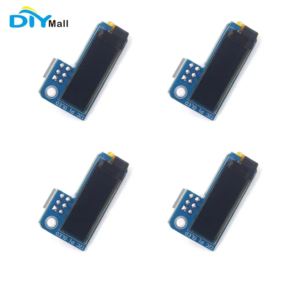 

4Pcs/lot PiOLED 0.91inch OLED for PRI Raspberry Pi 1, B+, Pi 2, Pi 3 and Pi Zero I2C 128x32 SSD1306 Blue