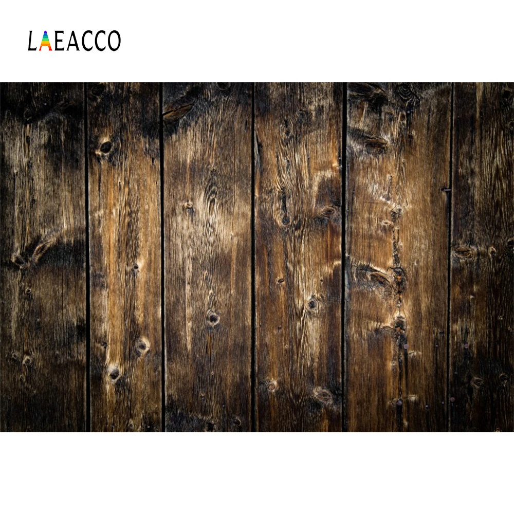

Laeacco Vintage Old Wooden Board Plank Texture Photography Backgrounds Customized Photographic Backdrops For Photo Studio
