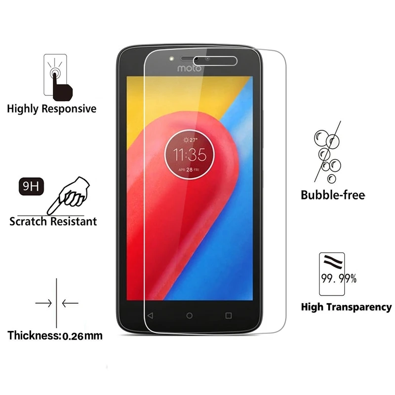 

2pcs Screen Protector for Glass Motorola Moto C Plus Tempered Glass sFor Motorola Moto C Plus XT1755 Film sFor Moto C Plus Glass