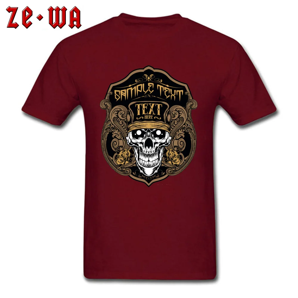  Men T Shirts grand theft skullyy Printed On Tops Shirt 100% Cotton Crewneck Short Sleeve Casual Sweatshirts Summer grand theft skullyy maroon