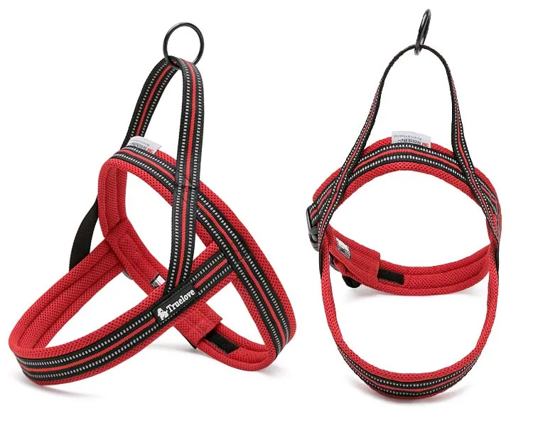 MySudui Truelove No Pull Dog Harness Small Large Reflective Pet Cat Harness Nylon Bulldog Chihuahua Velcro Car Dog Belt Dropship (4)
