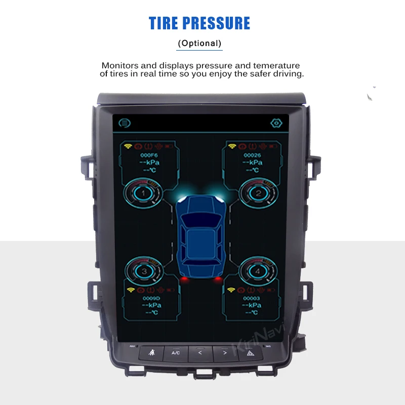 Discount KiriNavi Vertical Screen Tesla Style Android 7.1 12.1" Car Radio For Toyota Alphard Car Dvd Multimedia GPS Navigation 2007-2013 3