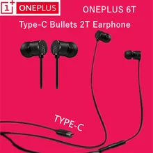 OnePlus 6T тип-c наушники-пули наушники-вкладыши с дистанционным микрофоном для Oneplus 6 5T 5 3t 3 Встроенный ЦАП мобильного телефона