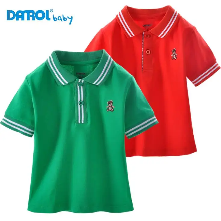 2016 Brand New Summer Polos Shirts for kids tops Boy's Short Sleeve