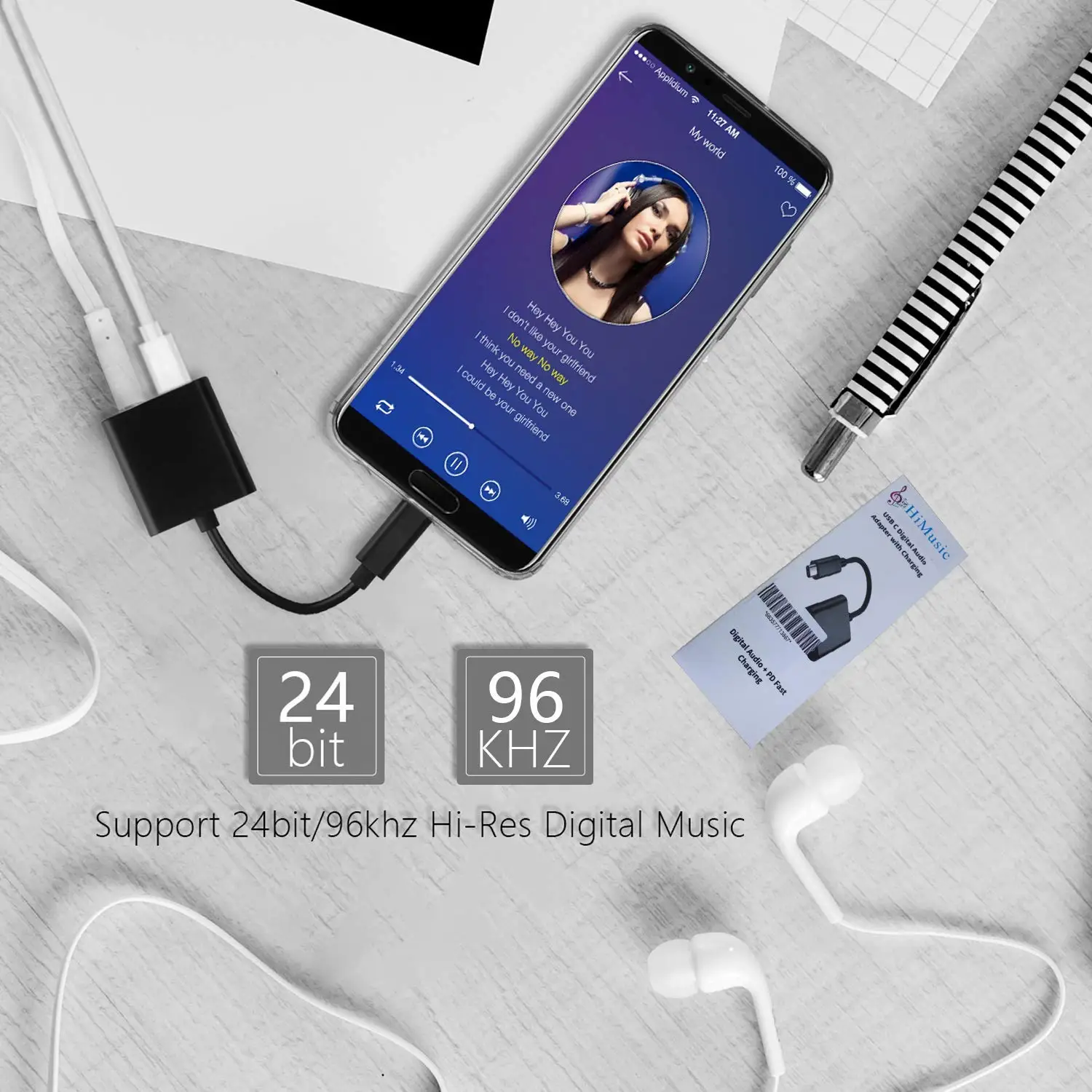 YSAGi 2 in 1 USB Type C to 3 5mm Audio Headphone Charger and Music Jack Adapter for Google Pixel 2 2XL 3 3 XL iPad pro HTC