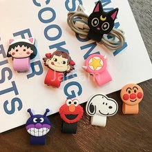 Cartoon Cable Protector Data Line Cord Protector Protective Case Cable Winder Cover For iPhone USB Charging Cable For iPhone x cartoon cable protector data line cord protector protective case cable winder cover for iphone huawei samsung usb charging cable