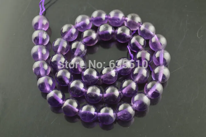 

1strand 10mm AAA Quality Natural Amethys Stone Round Jewelry Making beads Free Shipping