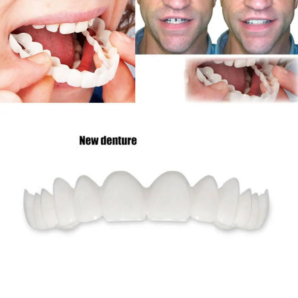 5 шт./компл. свободный крой гибкий белый с имитацией натурального зубы чехол идеально улыбка свободный крой Flex зубов