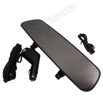 

free shipping 2.7inch car rearview mirror DVR night vision car camcorder 120 degree wide angle