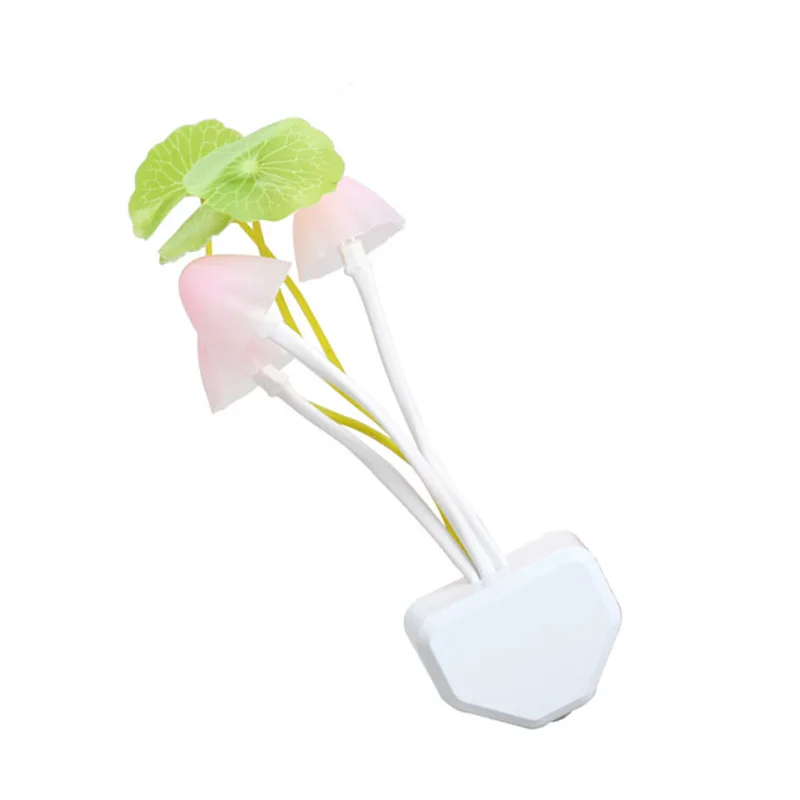 

Cute Multi-color Mushroom with Lotus Leaf Design LED Dream Night Light Lamp QP2