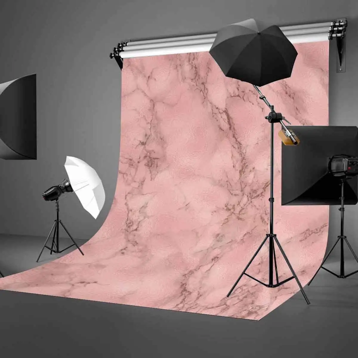 

5x7ft Light Pink Backdrop Light Pink Marble Pattern Simple Photography Background and Studio Photography Backdrop Props