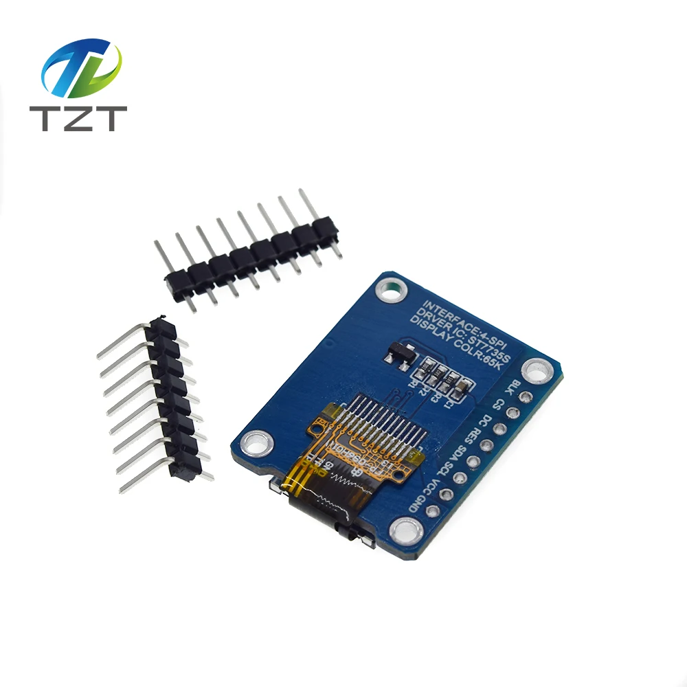 TZT TFT дисплей 0,96/1,3 дюймов ips 7P SPI HD 65K полноцветный ЖК-модуль ST7735 Привод IC 80*160(не OLED) для Arduino