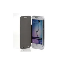 for Galaxy S6 G920 Battery Cases 4200mAh Folio Leather Battery Backup Charger Case for Samsung Galaxy S6 G920 – White
