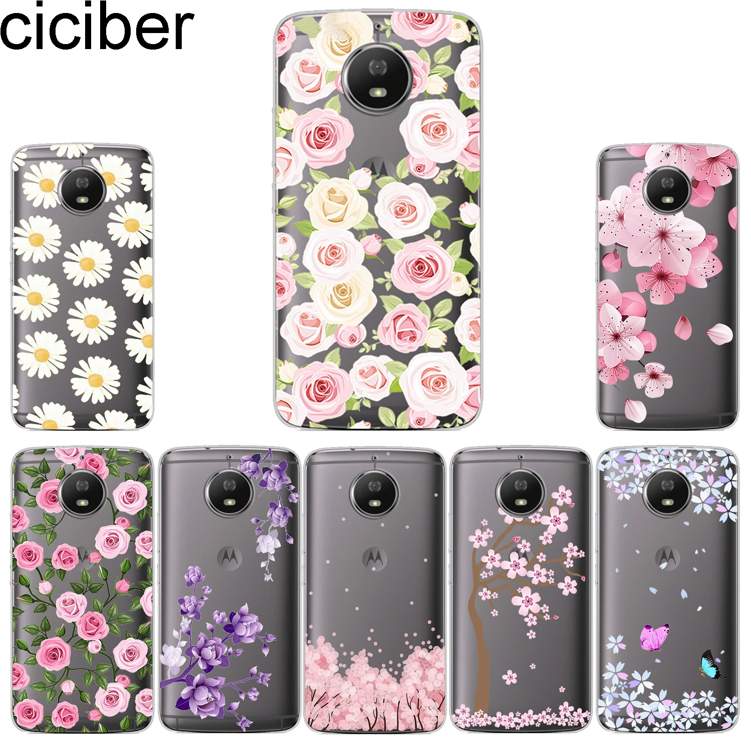 Ciciber чехол для телефона Motorola Moto G6 G5 G4 G5S M мягкий TPU E5 E4 Z2 Z3 C Play Plus Go X4 One Power задняя