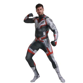 

Avengers 4 Endgame Costume Quantum Realm Cosplay Jumpsuit Superhero Captain America Zentai Bodysuit Halloween Outfit Kids Adult